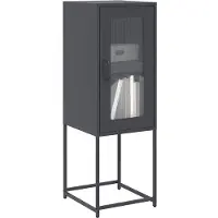 vidaXL skænk 36x39x107 cm koldvalset stål antracitgrå