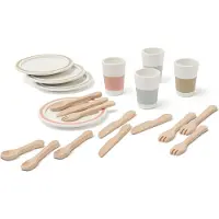 Kids Concept Dinnerware 4 Play Set Bistro Legetøj
