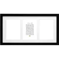 Deknudt Nuotraukų rėmelis S66KA3 galerija 3x13x18 Mediena juoda w. Passepartout