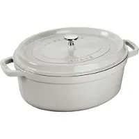 Staub White Truffle gryde oval 3,2 L