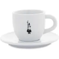 Bialetti Y0TZ099, Enkelt, 240 L, Hvid, Porcelæn, Cappuccino, Rund