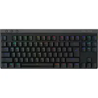 Logitech G G515 - Tastatur - LIGHTSPEED - TKL - bagbelyst - trådløs - 2.4 GHz, Bluetooth, USB - QWERTY - US International - tastkontakt: GL Tactile - sort