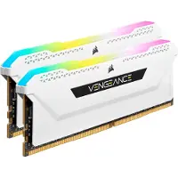 Corsair Vengeance RGB PRO SL DDR4-3200 - 32GB - CL16 - Dual Channel (2 pcs) - Intel XMP - Hvid med RGB