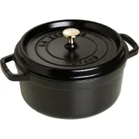 Staub Roaster 18cm round black Schwarz 40509-485-0 405094850 (40509-485-0)