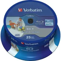 Verbatim DataLife - 25 x BD-R - 25 GB 6x - printbar overflade for ink jet - spindle