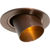 QAZQA Moderne indbygget spotlight mørk bronze GU10 35 mm rund justerbar - Installa