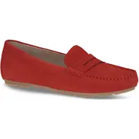 Caprice Moccasin, red, made of Leather without heel, Size 37