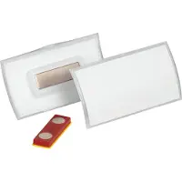 Durable Navneskilt CLICK FOLD 40x75 mm med magnet - Place & Hold - (10 stk.)