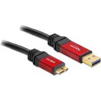 DeLOCK USB 3.0-kabel Type-A-han til USB 3.0 Micro-B-han 1 m Premium