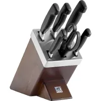 Zwilling FOUR STAR Selvslibende knivblok 7-dele, Brun