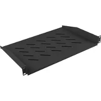 Lanberg - Rackhylde - sort, RAL 9004 - 1U - 19