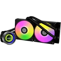 Lian Li Galahad II Trinity - Processors flydende kølesystem - med controller - Radiatorstørrelse: 240 mm - (for: AM4, LGA1200, LGA1700, AM5, LGA115x Socket) - 120 mm - sort