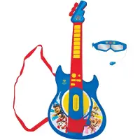 Ryhmä Hau Elektronisk Guitar med Lys og Briller med mikrofon