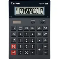 Canon Regnemaskine AS-2200 bordmodel - 12 cifre - solpanel - batteri - mørkegrå