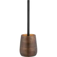 Wenko 25354100, Toiletbørste & holder, Bronze, Polyresin, Moderne, 250 mm, 10,5 cm