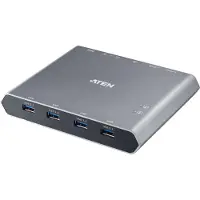 Aten 2-Port 4K DisplayPort USB-C KVM Switch with Power Pass-through | Duo Flex (8K USB 3.2 / 4.0 Thunderbolt 4 Compatible)