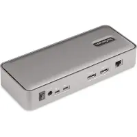 StarTech.com Startech Dual-Laptop USB-C KVM Docking Station, Dual Monitor 4K 60Hz DisplayPort Dock, 5-Port USB Hub, GbE, 90W/45W Power Delivery to Two Laptops, Wi