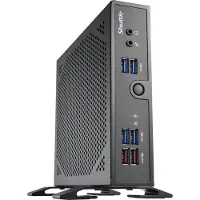 Shuttle Computer Group Shuttle XPC slim DS50U - Barebone - Slim-PC LGA1700 sokkel - 1 x Celeron 7305 - RAM 0 GB - UHD Graphics - Gigabit Ethernet, 2.5 Gigabit Ethernet - sort