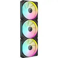Corsair iCUE Link LX120 RGB - Indsats med blæser - 120 mm - sort (pakke med 3)