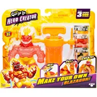 Goo Jit Zu Heroes of Goo Jit Zu Hero Creator Blazagon med 3 unika goo fillings mix Fill & Create Your Own Stretchy Action Figure Spela igen och igen