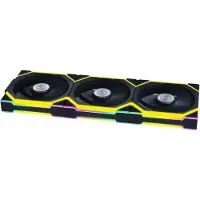 Lian Li UNI FAN SL Wireless 3-pack Black - Kabinet køler - 120mm - Sort med RGB LED lys - 29 dBA