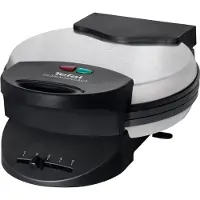 SEB Tefal Ultra Compact WM 310D - Vaffeljern - 1 kW - matsort/rustfrit stål
