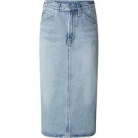 Levi's Nederdel 'High Rise Back Slit Skirt' blue denim