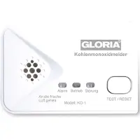 Gloria KO1 Kulilte-detektor Batteridrevet Detekteret Kulmonoxid