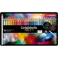 Stabilo Arty CarbOthello Pencil - med 48 stk. i metalæske
