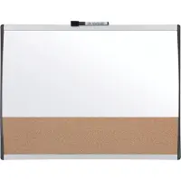Nobo Lille Vandret Magnetisk Whiteboard Med Korktavle 58x43 Cm