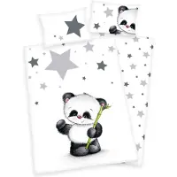 MCU Panda Junior Sengetøj 100x135 cm - 100 procent bomuld