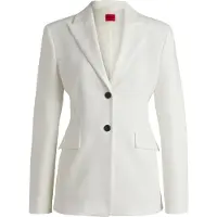 HUGO Blazer med slim fit og kontrastknapper