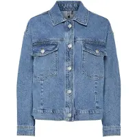 Pieces Overgangsjakke 'PCElma' blue denim