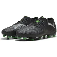 Puma FUTURE 8 ULTIMATE Low FG Football Boots Unisex, Shoes, Black/Cool Light Gray/Green, 42.5