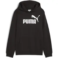 Puma ESS No. 1 Logo Fleece Hoodie Youth, Clothing, Black, 11-12Y