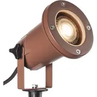 SLV BIG NAUTILUS QPAR51, rustfarvet, IP65, maks. 11W