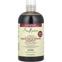Shea Moisture Jamaican Black Castor Oil Styrker, Vokser og Genopretter Shampoo - Sulfatfri, Afklarende og Fugtgivende (384 ml)