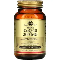 Solgar , Vegan CoQ-10, 200 mg, 60 Vegetariske Kapsler