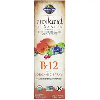 Garden of life , MyKind Organics, B-12 Organisk Spray, Rasbær, 2 fl oz (58 ml)