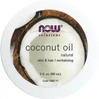 Now , Løsninger, Kokosolie, Naturlig, 3 fl oz (89 ml)