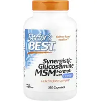 Doctors Best , Synergetisk Glukosamin MSM Formel med OptiMSM, 180 Kapsler