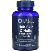 Life Extension , Hår, Hud & Næl, Kollagen Plus Formel, 120 Tabletter