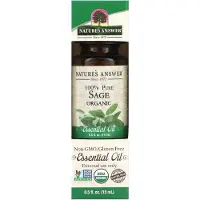 Natures Answer , 100% Pure Organic Essential Oil, Sage, 0.5 fl oz (15 ml)