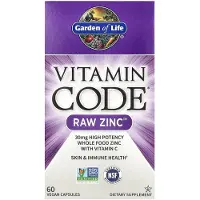 Garden of life , Vitamin Code, RAW Zink, 60 Vegan Kapsler