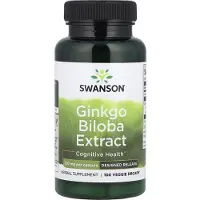 Swanson Health , Ginkgo Biloba Extrakt, 120 mg, 100 Veggie DRcaps