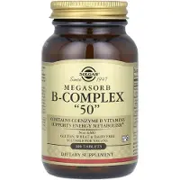 Solgar , Megasorb B-Complex "50", 100 Tabletter