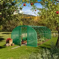 TOOLPORT 3x6m, Foliedrivhuse, PE-teltdug, grøn