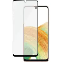 PanzerGlass SAFE. by | Case-Friendly - Skærmbeskytter for mobiltelefon - Edge-to-Edge fit - rammefarve sort | Samsung Galaxy A33 5G