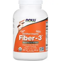 Now , Certified Organic Fiber-3, 16 oz (454 g)