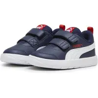 Puma Courtflex V3 Sneakers Toddlers, Shoes, Navy/White/Red, 20